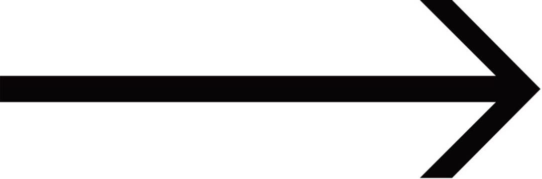 Black simple straight arrow pointing to the right