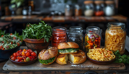 Obraz premium food background