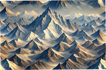 geometric snow peak pattern