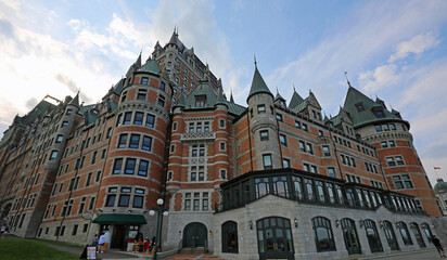 The corner of Chateau Frontenac - Quebec City, Canada