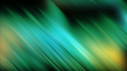 Abstract green and yellow light streaks on a dark background, creating a dynamic and vibrant effect.
