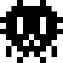 Monster character for pixel video game