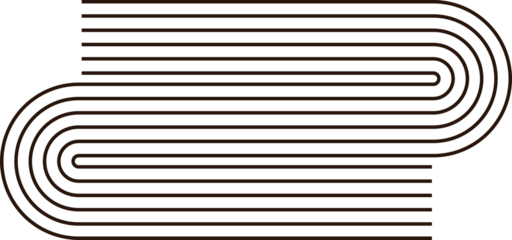 Minimalist line form, stripy zen shape