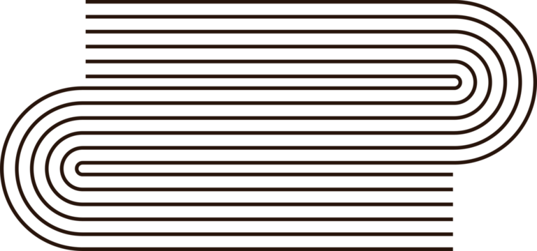 Minimalist line form, stripy zen shape - Powered by Adobe
