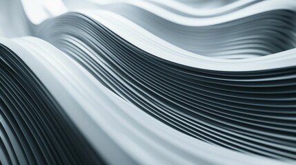 Abstract wave pattern a flowing and curved surface with beautiful wavy lines inspired by nature's movements