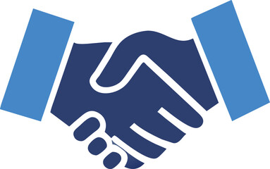 Obraz premium handshake icon vector illustration. Solid icon, Editable stroke. Vector illustration.