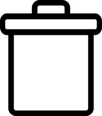 Fototapeta premium trash bin icon illustration