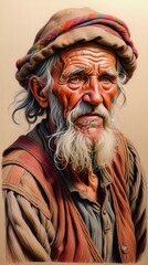 Obraz premium Portrait of an old man