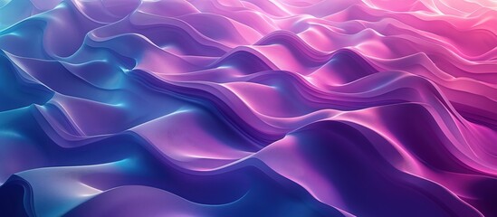 Obraz premium Abstract Wavy Purple and Blue Fabric Background