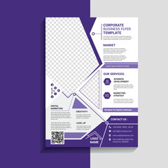 Modern company promotional flyer template