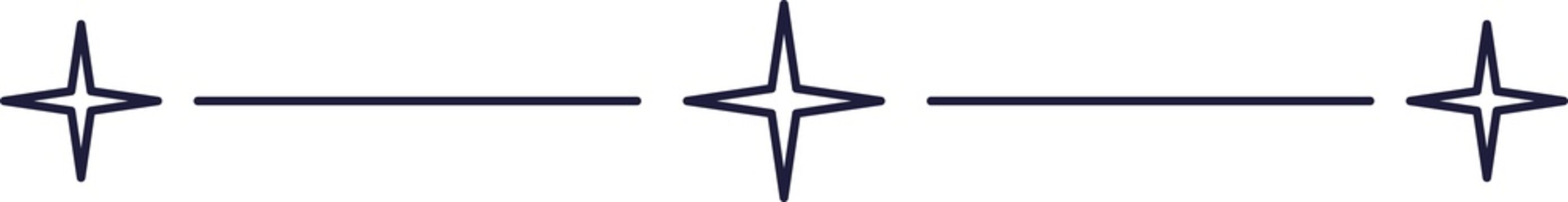 Star sunburst sparkle or twinkles simple border