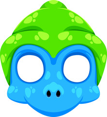 Photo booth space alien cartoon personage mask