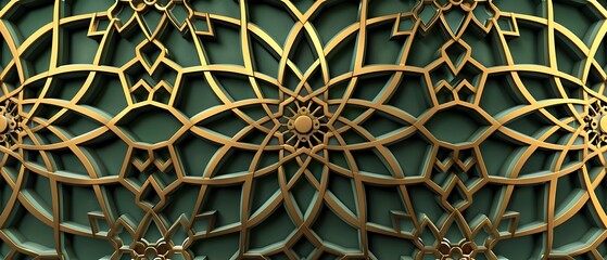 Elegant 3D Islamic Pattern Vector Art with Intricate Design Elements for Crafting and Design Projects