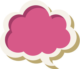 Bicolor speech bubble