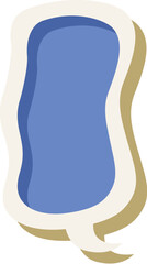 Bicolor speech bubble