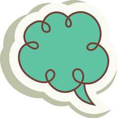 Hand drawn speech bubble