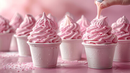 cupcake with pink icing