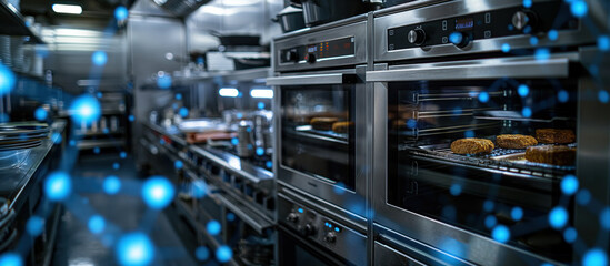 Modern Industrial Kitchen with Smart Technology