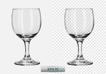 3d water glass on transparent background. Realistic water cup
