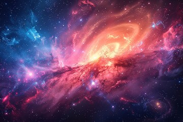 Obraz premium Gorgeous Milky Way and Nebula