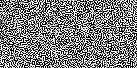 Gradient noise line abstract spread geometric background. Monochrome Turing reaction background. Abstract diffusion pattern with chaotic shapes. Vector illustration
