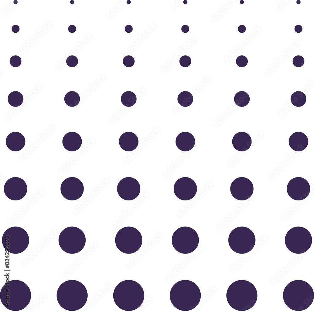 Poster Memphis geometric shape with fading dots