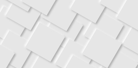  White squares with shadows geometric modern background Neomorphs design. space for text on a geometric pattern . design of technology background with shadow. Geometric shapes for poster, banner .