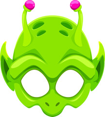 Photo booth alien creature cartoon face mask