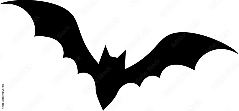 Canvas Prints halloween horror creepy flying bat silhouette