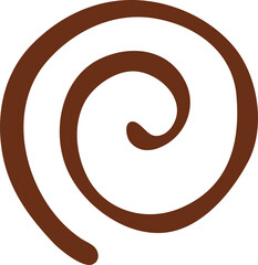 Spiral circle cave painting, ancient stone artwork © Vector Tradition