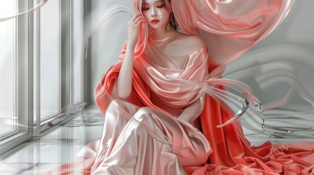  cloak, courses lesson, Hot Pink, grid 