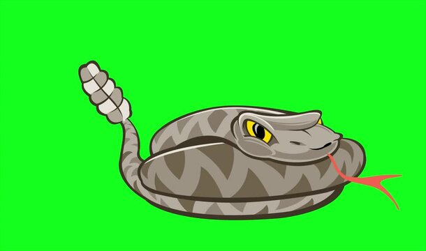 SERPIENTE DE CASCABEL ANIMADA. ANIMATION CARTOON