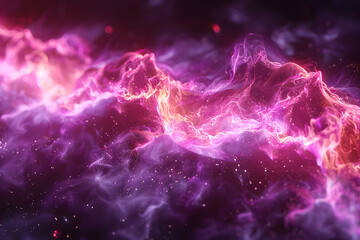Big Bang colorful space galaxy fog cloud nebula. Universe science astronomy and stary night cosmos mockup background. Supernova concept wallpaper.