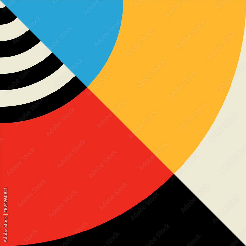 Poster abstract, colorful modern pattern element or shape