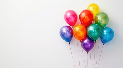Colorful rainbow balloons.