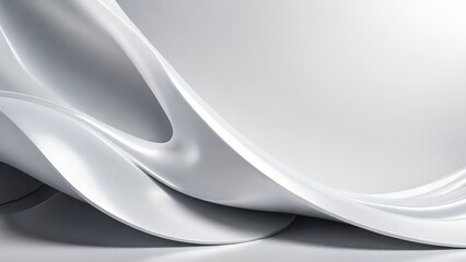 Soft and smooth textured 3d effect gray wavy curved lines abstract background.