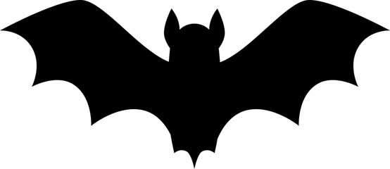 Halloween season spooky bat black silhouette