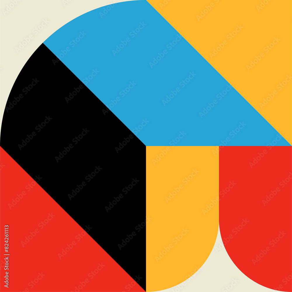 Poster Graphic, abstract modern pattern form or element