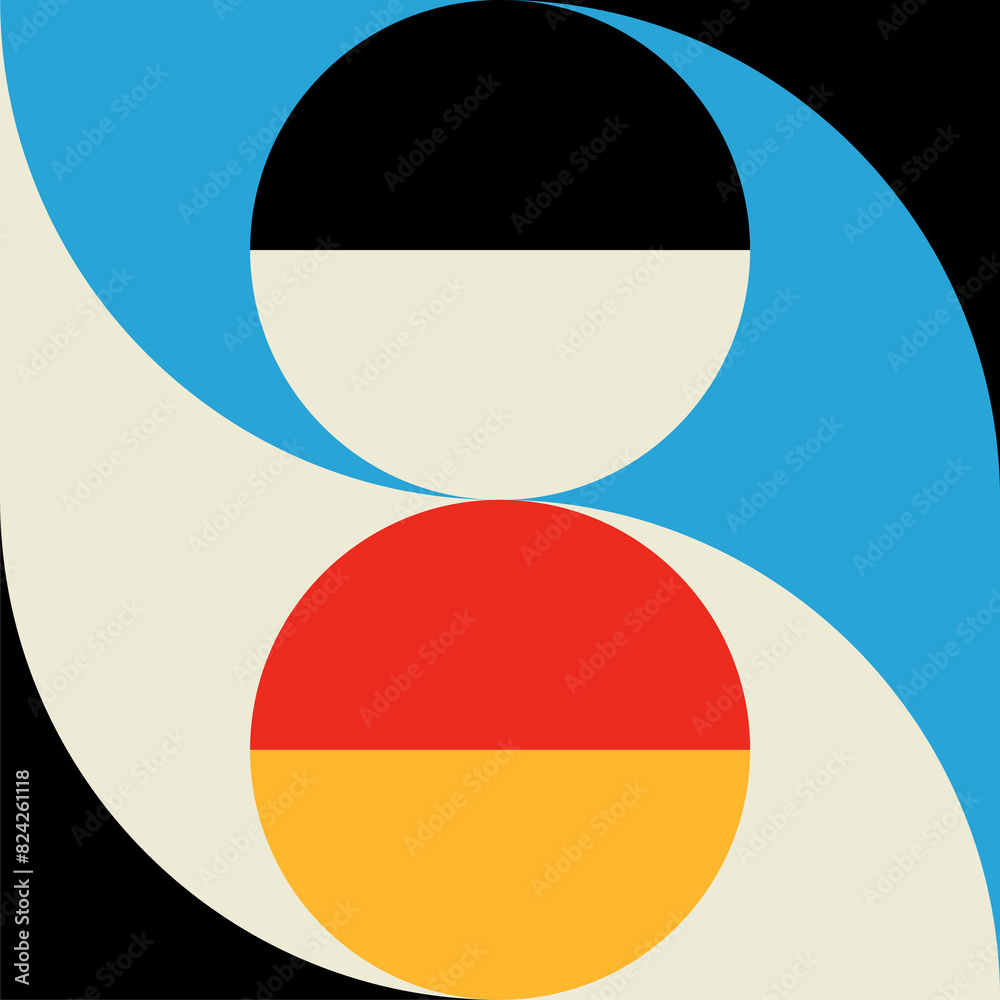 Aufkleber abstract, graphic modern pattern form or element