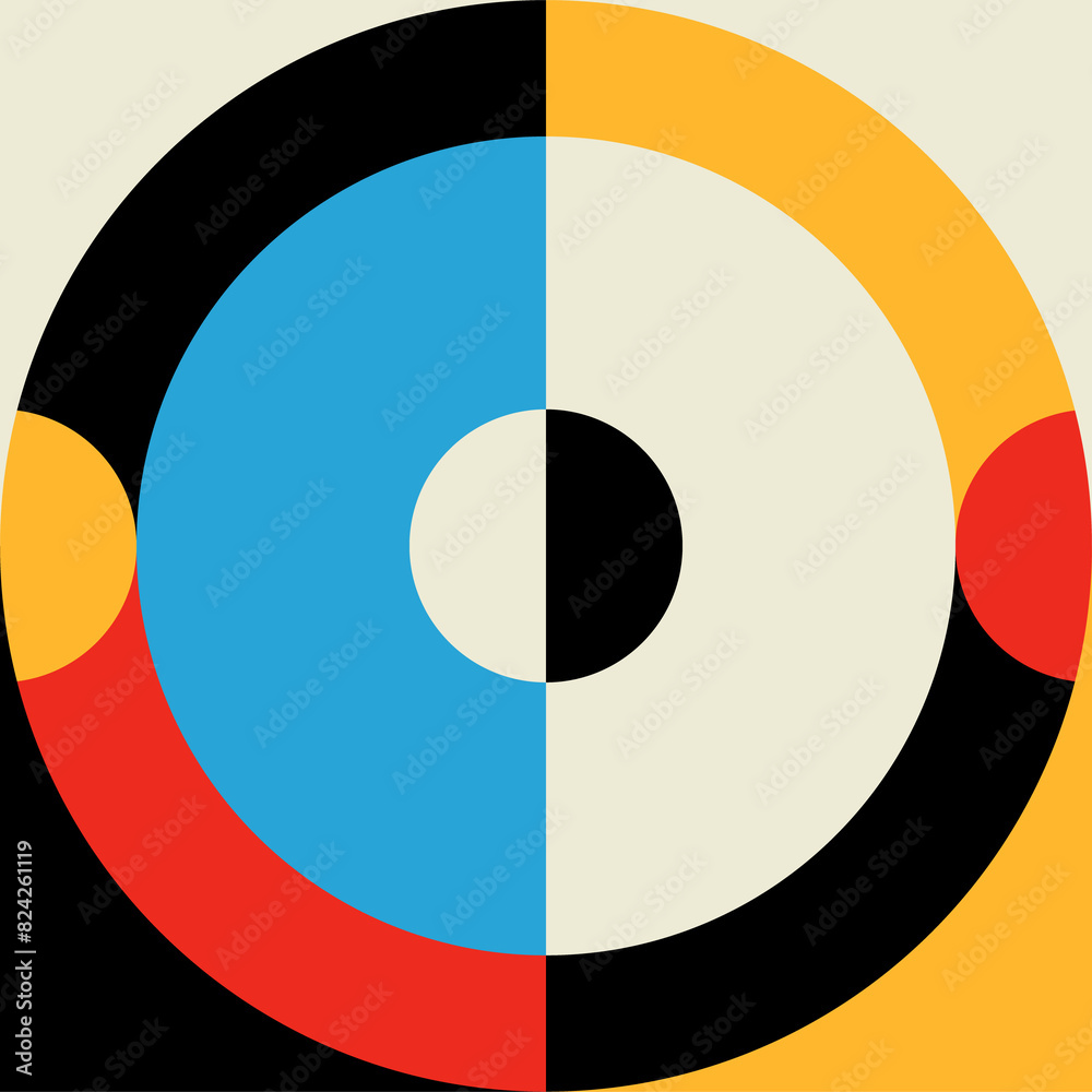 Poster graphic, geometric modern pattern form or element