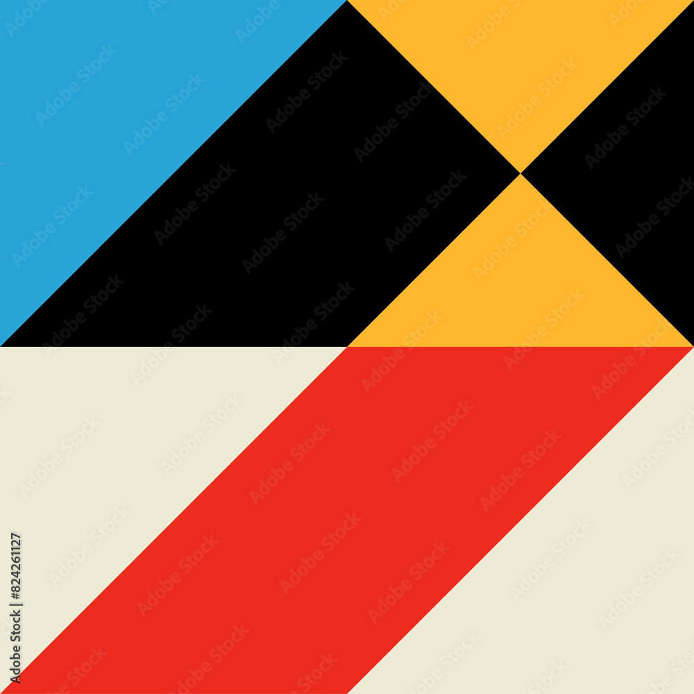 Poster geometric, graphic modern pattern element or shape