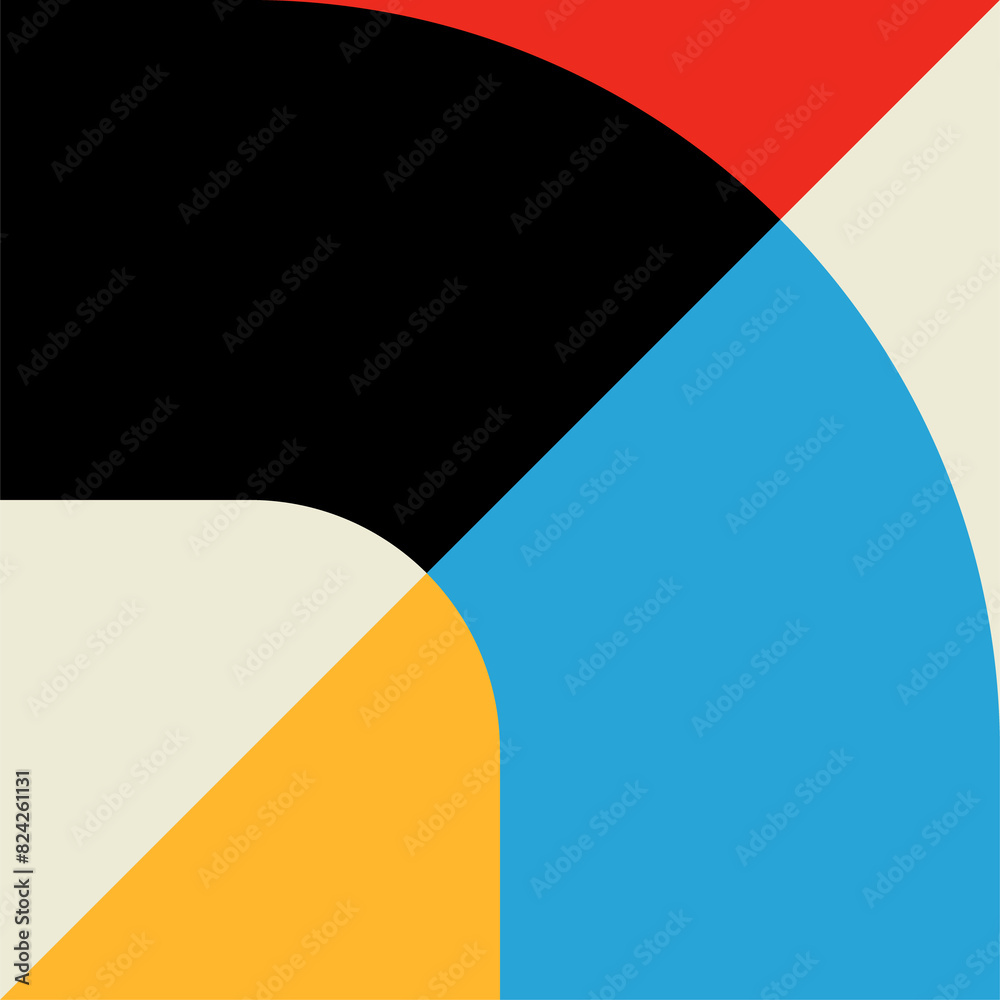 Poster abstract, geometric modern pattern form or shape