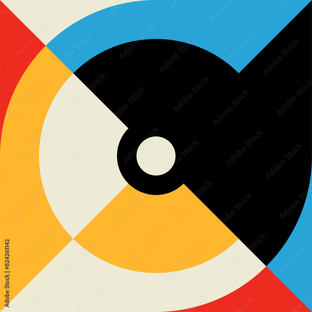 Poster graphic, geometric modern pattern form or element
