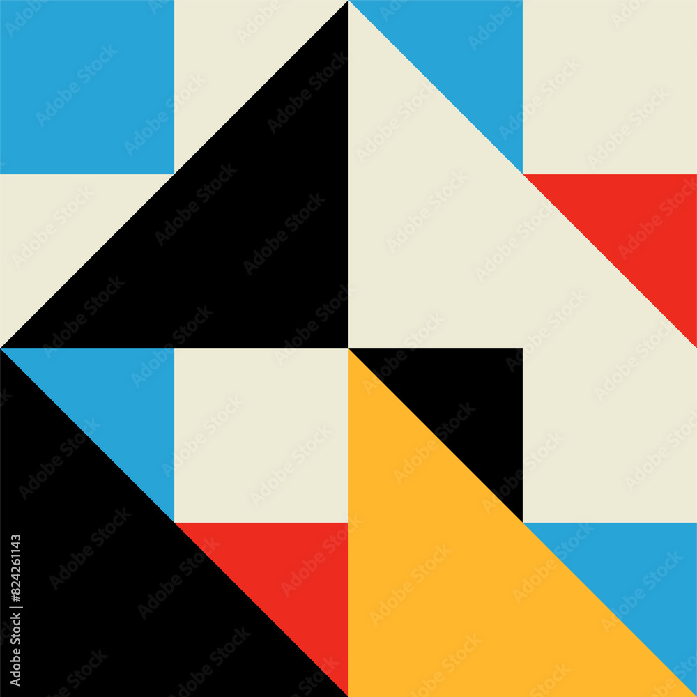 Aufkleber colorful, abstract modern pattern form or element
