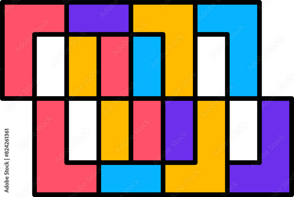 Poster graphic memphis shape or abstract pattern