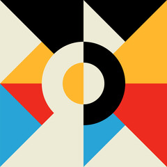 Obraz premium Graphic, geometric modern pattern shape or form