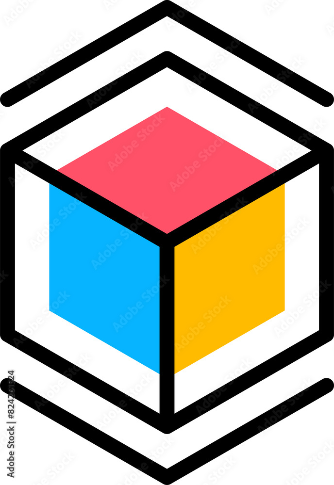 Aufkleber abstract memphis shape or graphic element