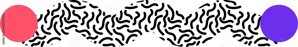 Poster geometric memphis shape or abstract pattern
