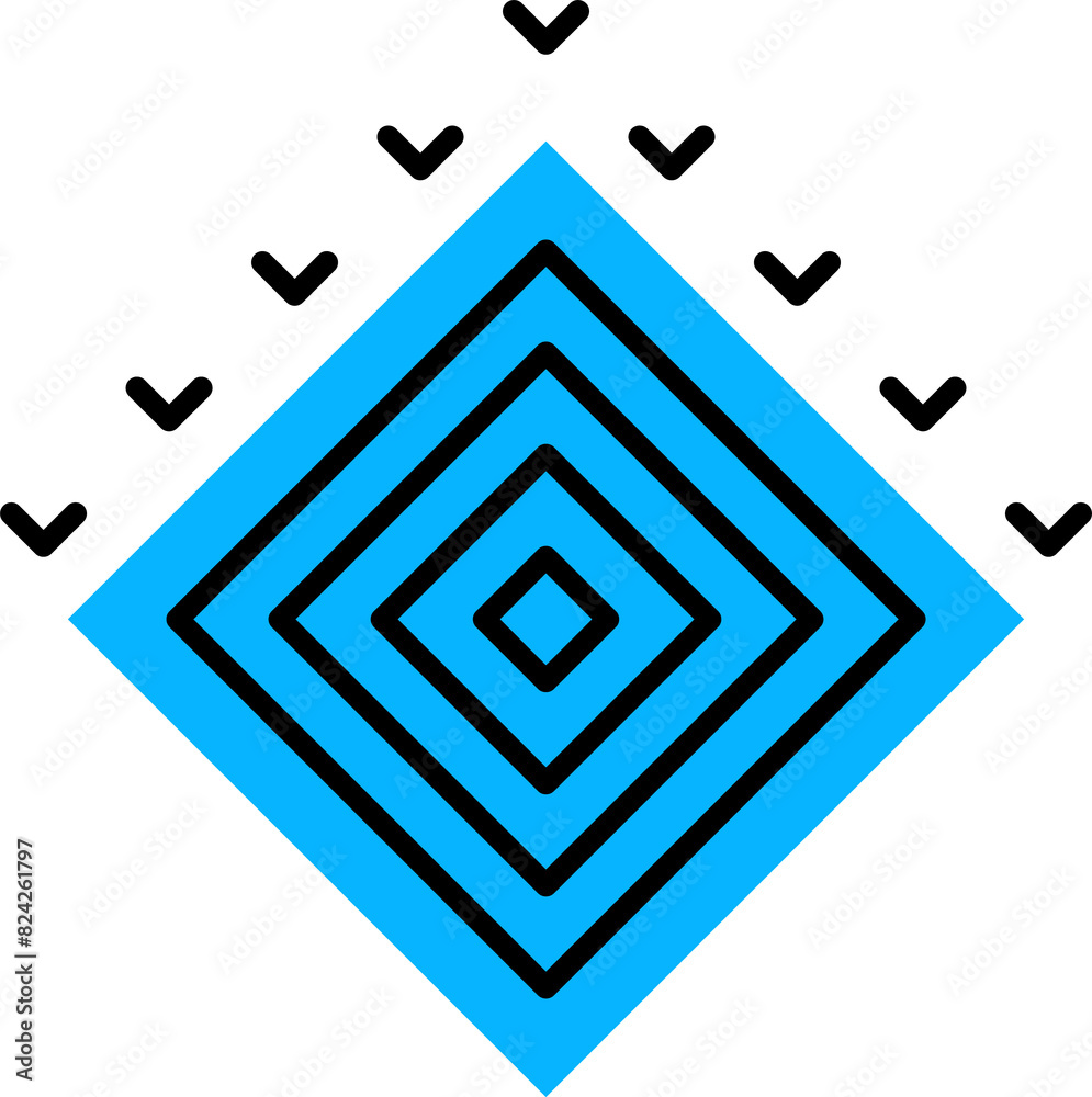 Aufkleber graphic memphis shape or geometric pattern