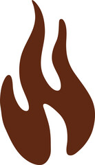 Fireplace fire cave painting, prehistoric artwork